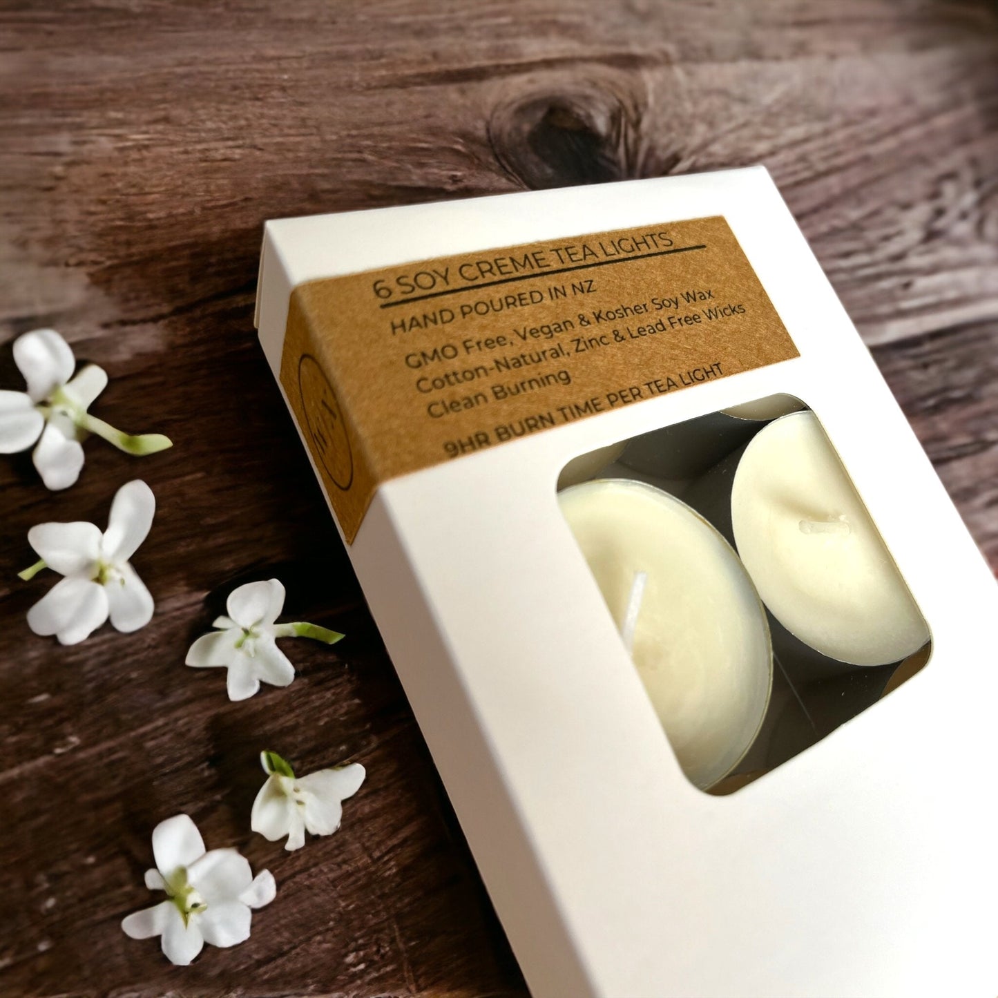 Soy Tea Lights - 6 Pack - WICK WORX NZ