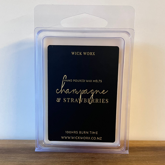 CHAMPAGNE & STRAWBERRIES - 75G WAX MELTS