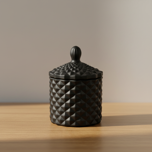 Black Geo Candle