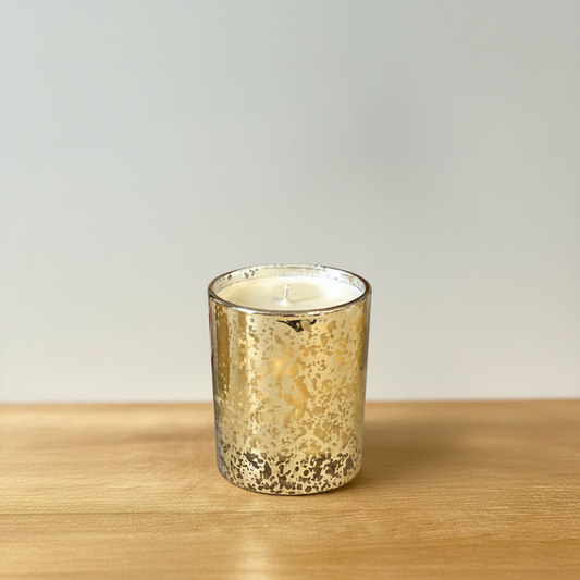 Gold Crackle Candle - Solo