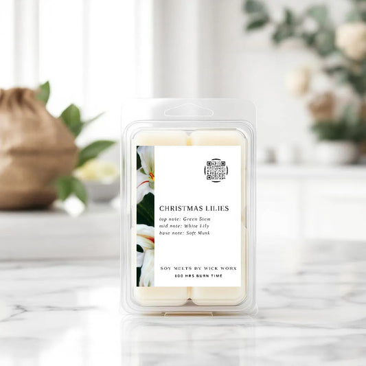 CHRISTMAS LILIES - 75G WAX MELTS