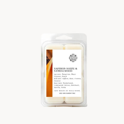 SAFFRON SUEDE & SANDALWOOD - 75G WAX MELTS
