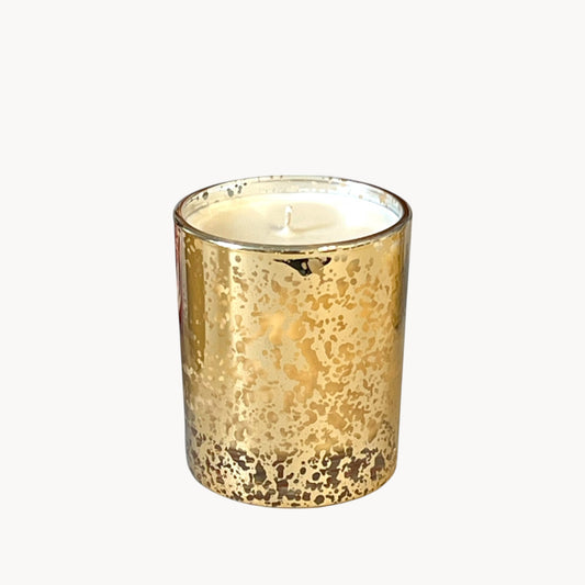 Gold Crackle Candle