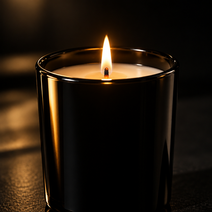 Noir Candle — macro flame