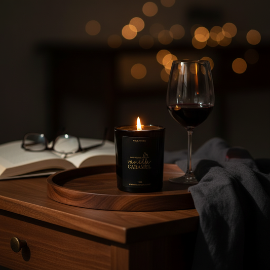 Noir Glass Tumbler Candle - Moody Evening Lifestyle