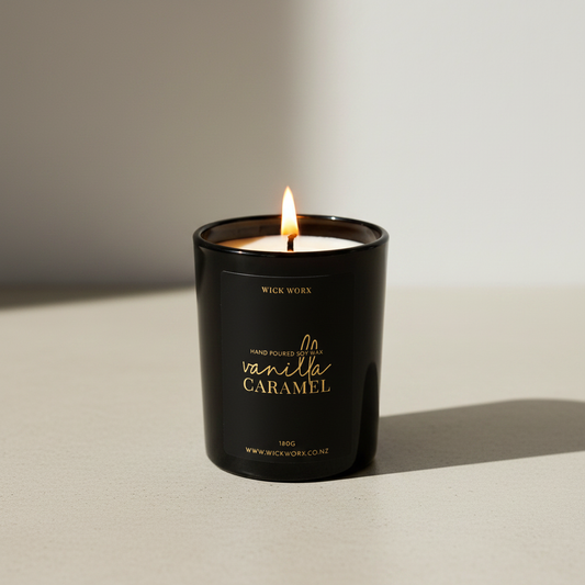 Noir Glass Tumbler Candle with label