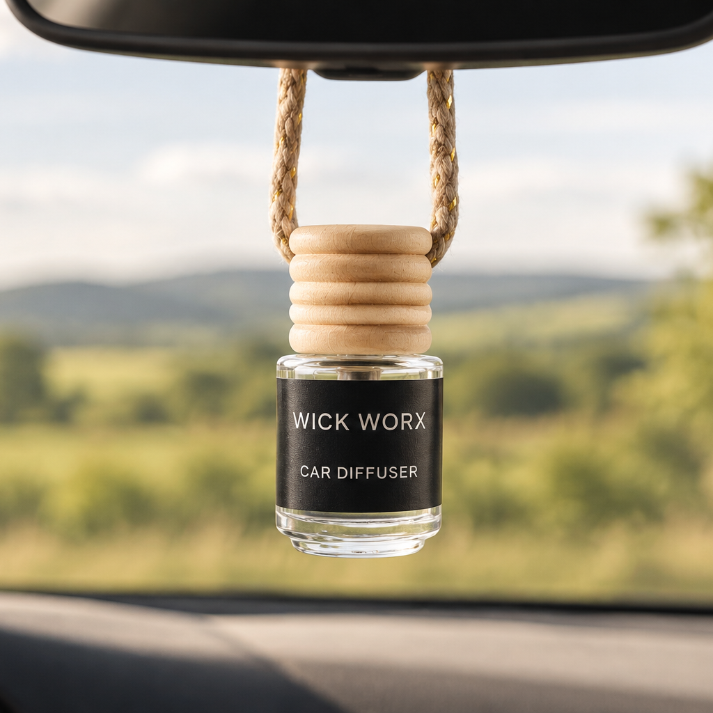 WICK WORX car diffuser collection lifestyle image